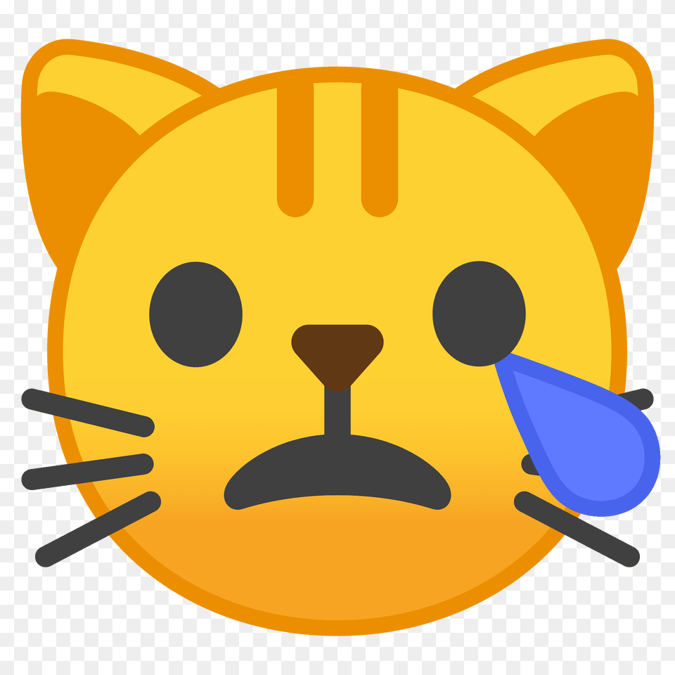 Crying Cat Emoji Clipart Free Png