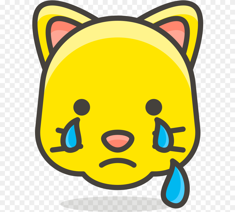 Crying Cat Face Draw Heart Eye Emoji, Plush, Toy, Baby, Person Free Png