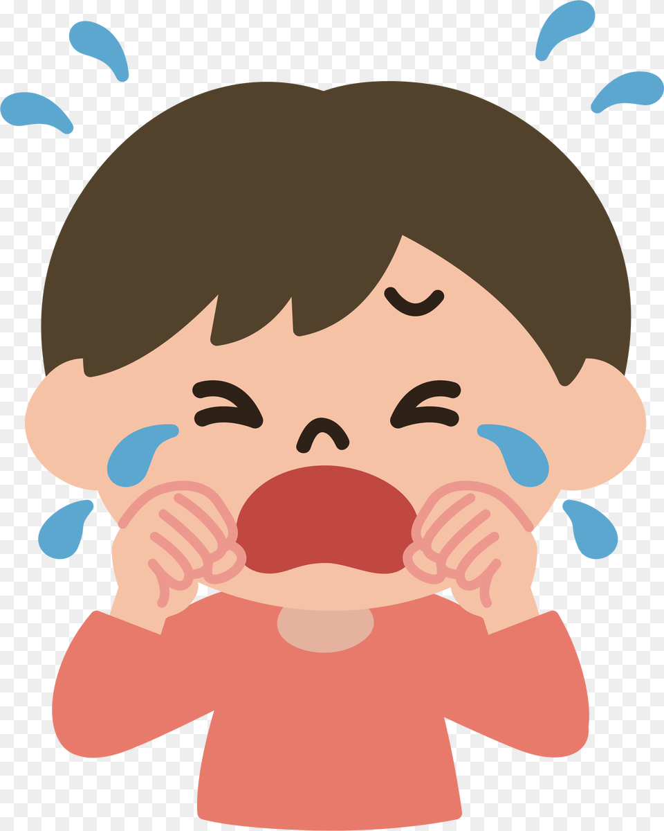 Crying Clip Art Clipart Plush, Baby, Person, Body Part, Face Free Png Download