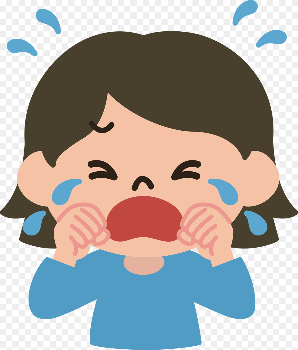 Crying Clipart Tear Crying Clipart, Baby, Person, Body Part, Finger Png