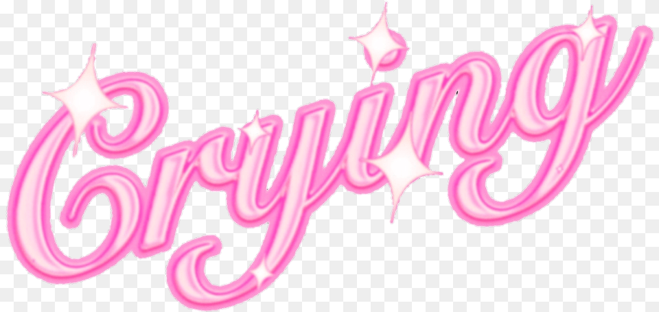Crying Cry Crybaby Sugarbaby Pink Aestheticpink Calligraphy, Text, Purple Png Image