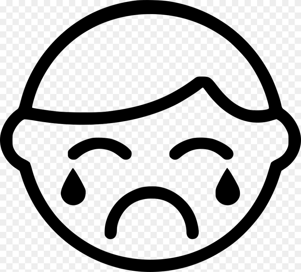 Crying Crying Vector, Stencil, Helmet Free Png Download