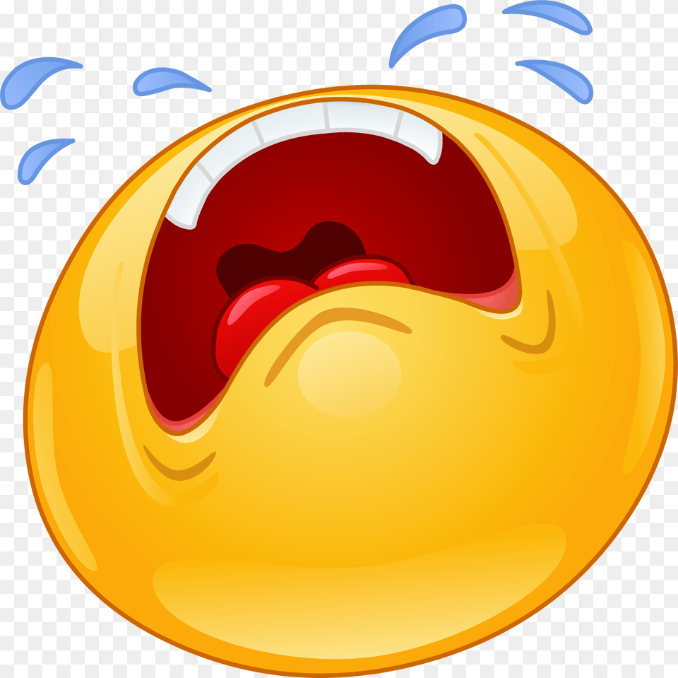 Crying Emoji Decal Sad Emoticon, Food, Fruit, Plant, Produce Png Image