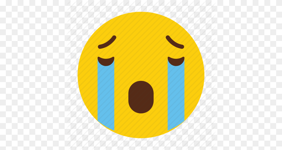 Crying Emoji Emoticon Emotion Sad Tears Icon, Sphere, Logo, Disk Free Png