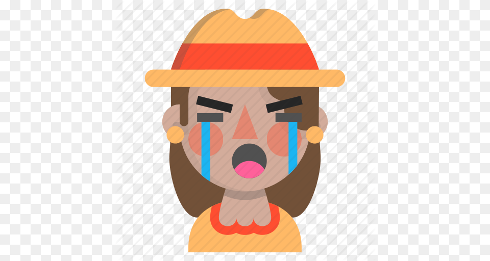 Crying Emoji Female Halloween Horror Monster Scarecrow Icon, Photography, Face, Head, Person Free Transparent Png