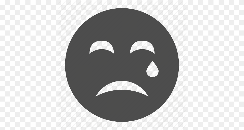 Crying Emoticon Face Sad Smiley Smiley Face Tear Icon, Logo, Head, Person Free Png Download