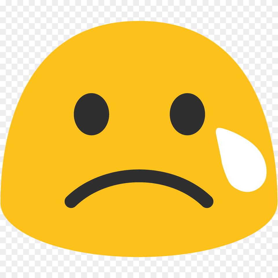 Crying Face Emoji Clipart, Clothing, Hardhat, Helmet, Cap Free Png