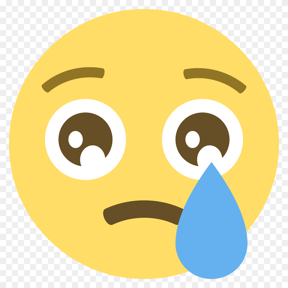 Crying Face Emoji Clipart, Disk Free Transparent Png
