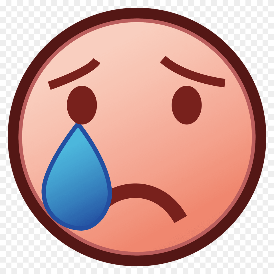 Crying Face Emoji Clipart, Sphere, Disk Free Png Download
