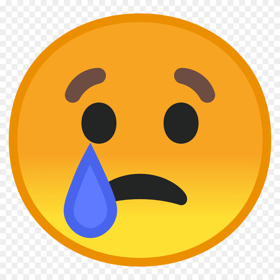Crying Face Emoji Clipart, Clothing, Hat, Disk, Outdoors Free Png Download
