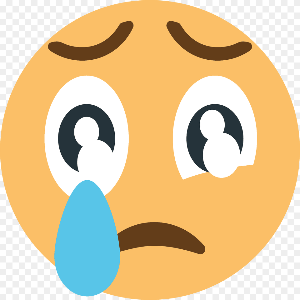 Crying Face Emoji Clipart, Astronomy, Moon, Nature, Night Free Png