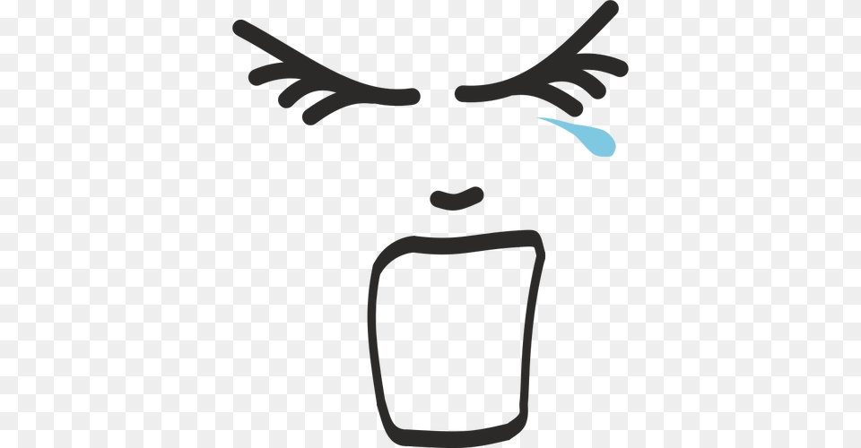 Crying Face Line Art, Emblem, Symbol, Smoke Pipe Png Image