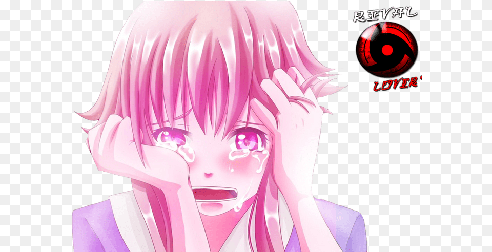 Crying Girl Transparent Crying Girlpng Images Pluspng Anime Girl Crying, Adult, Book, Comics, Female Free Png Download