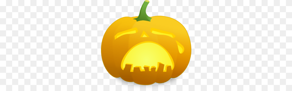 Crying Jack O Lantern Clip Art, Vegetable, Food, Pumpkin, Plant Free Png