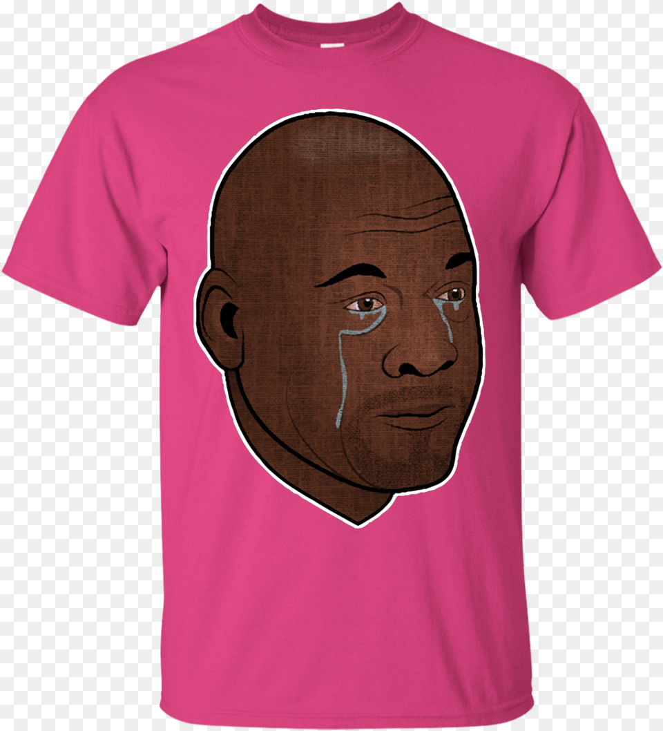 Crying Jordan Shirt, Clothing, T-shirt, Adult, Male Png Image