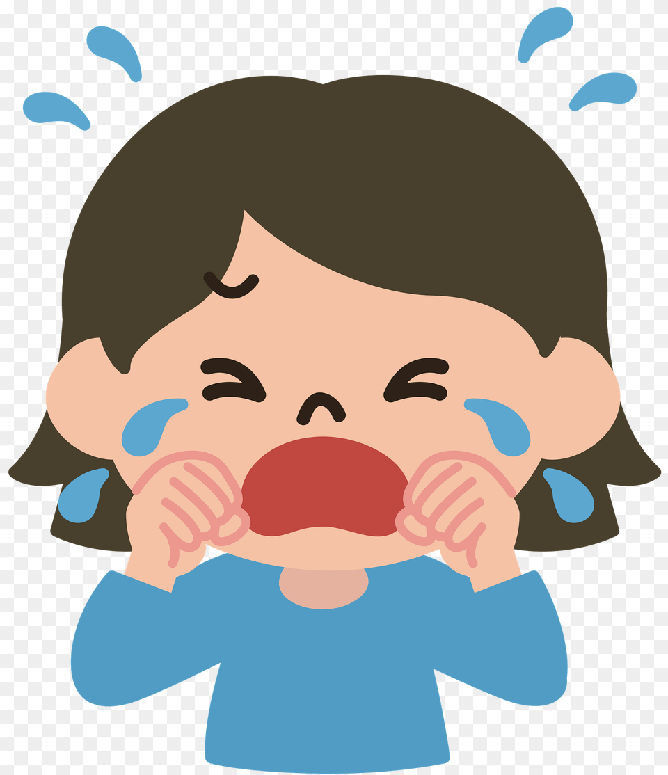 Crying Lady Clipart, Baby, Person, Face, Head Free Png