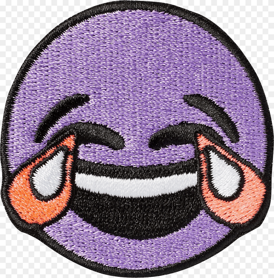 Crying Laughing Emoji Sticker Patch Transparent Crying Laughter Emoji, Home Decor, Rug, Pattern Free Png