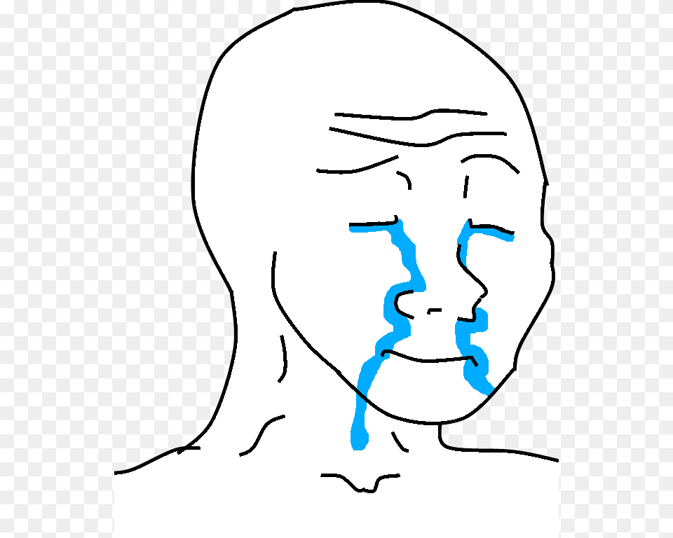 Crying Meme Happy Crying Feels Guy, Head, Person, Face Free Png
