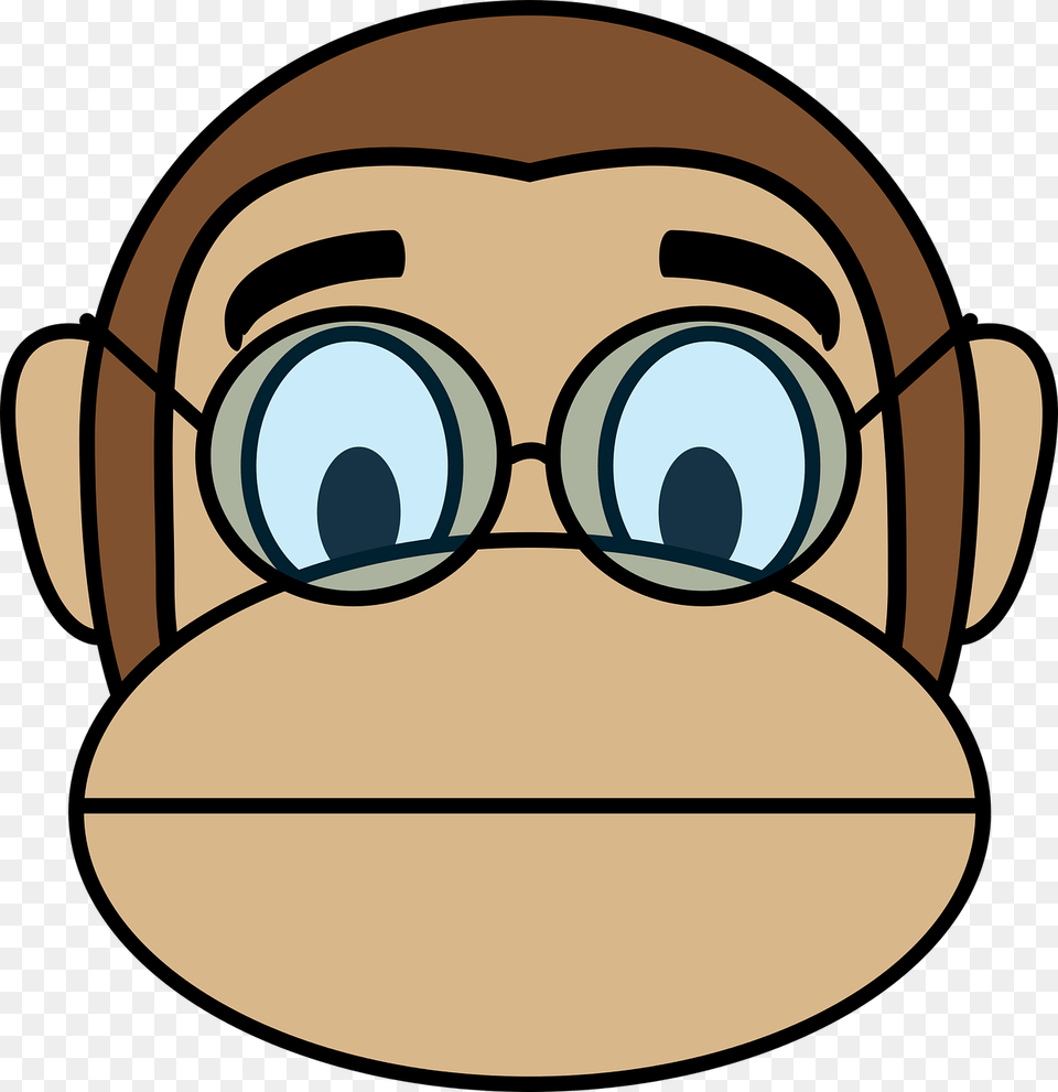 Crying Monkey Emoji, Accessories, Glasses Free Png Download