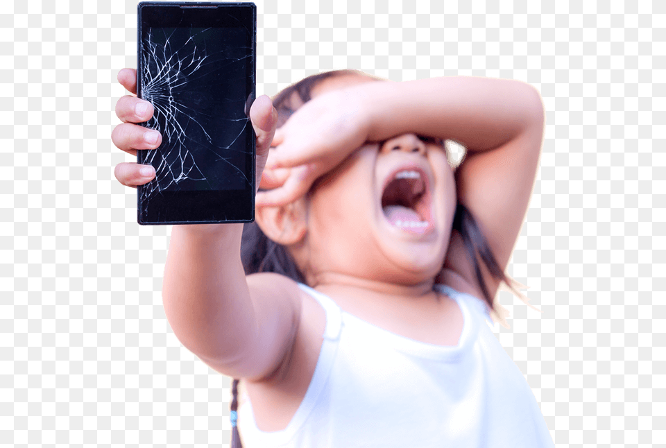 Crying Over Broken Phone, Person, Head, Face, Baby Png