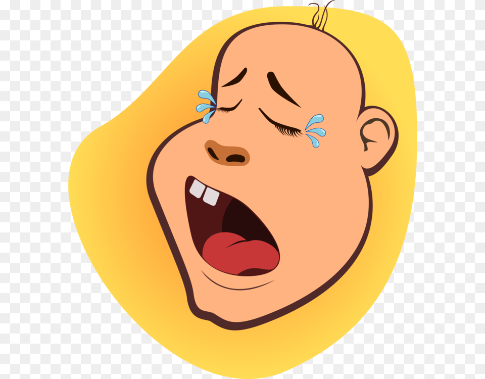 Crying Smiley Computer Icons Laughter Cartoon, Face, Head, Person, Baby Png Image