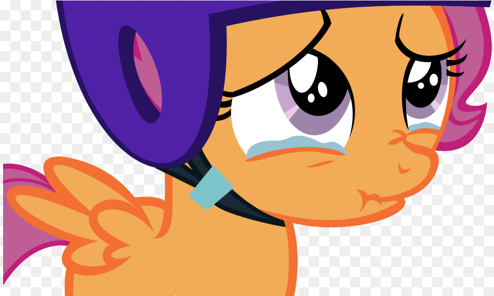 Crying Transparent Fake Vector My Little Pony Scootaloo, Art, Graphics, Baby, Person Free Png Download