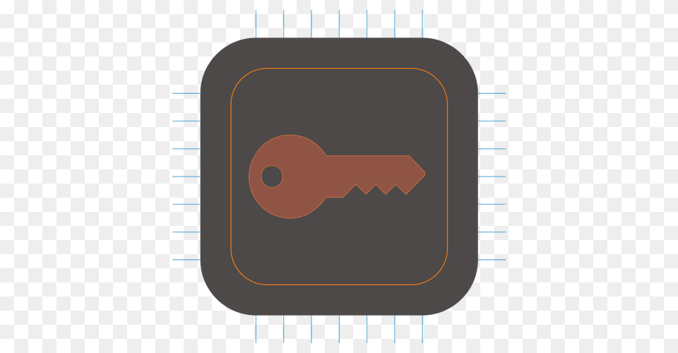 Crypto Computer Chip Vector, Key Free Png Download