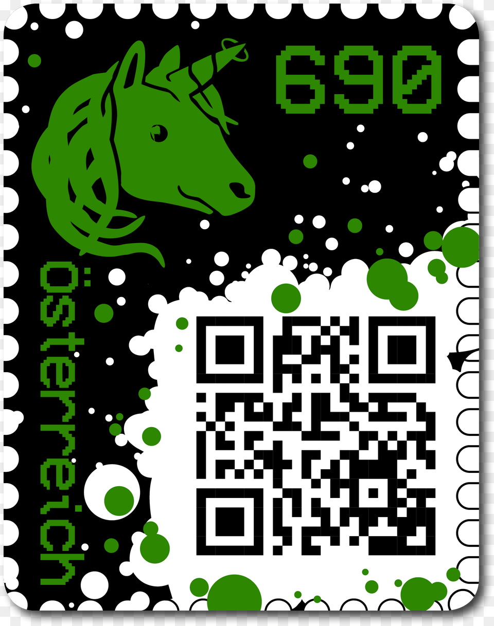 Crypto Stamps, Green, Qr Code Free Transparent Png