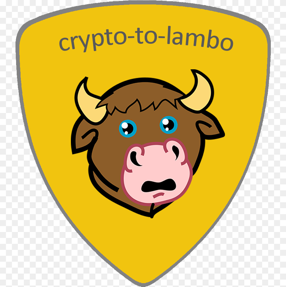 Crypto To Lambo Logo Cartoon, Badge, Symbol, Baby, Person Free Transparent Png