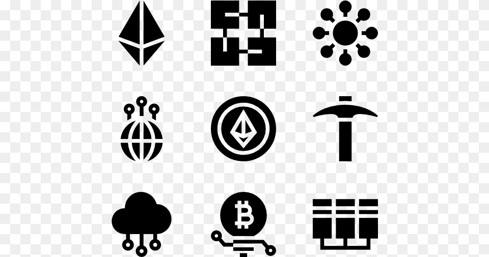 Cryptocurrency 50 Icons Feria Icono, Gray Free Transparent Png