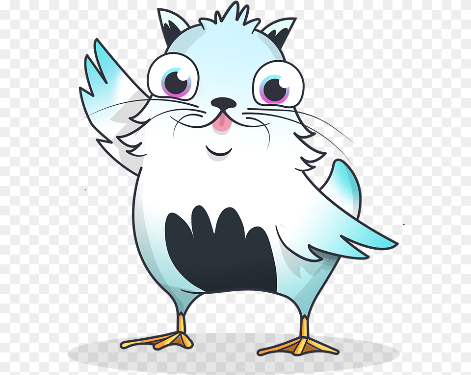 Cryptokitty Bird Transparent Stickpng Cryptokitties, Animal, Jay, Fish, Sea Life Free Png