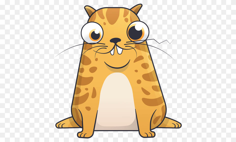 Cryptokitty Brown, Cartoon, Animal, Bear, Mammal Png