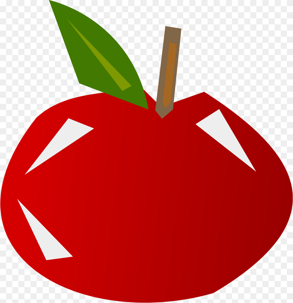 Crystal Apple Cartoon, Food, Fruit, Plant, Produce Free Transparent Png