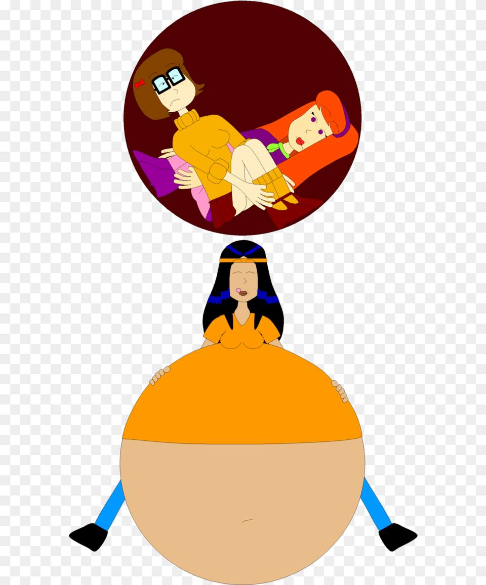 Crystal Ate Velma And Daphne By Angry Scooby Doo Daphne Vore, Adult, Person, Woman, Female Png