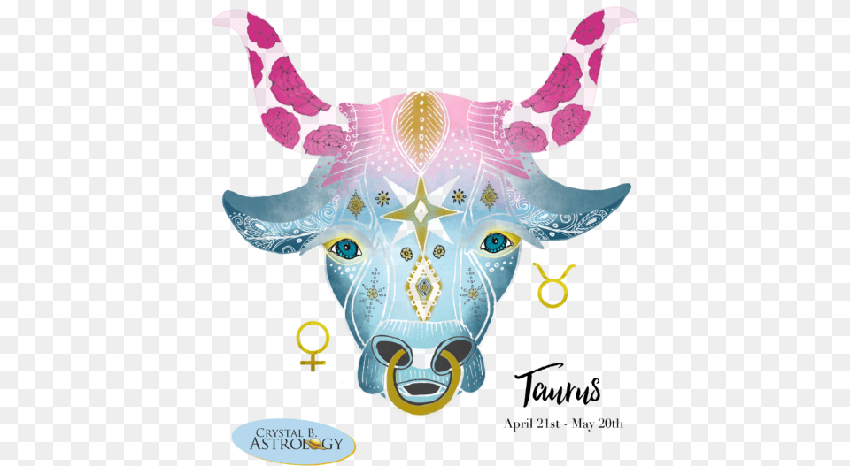 Crystal B Astrology Taurus, Animal, Bull, Mammal, Pet Free Png Download