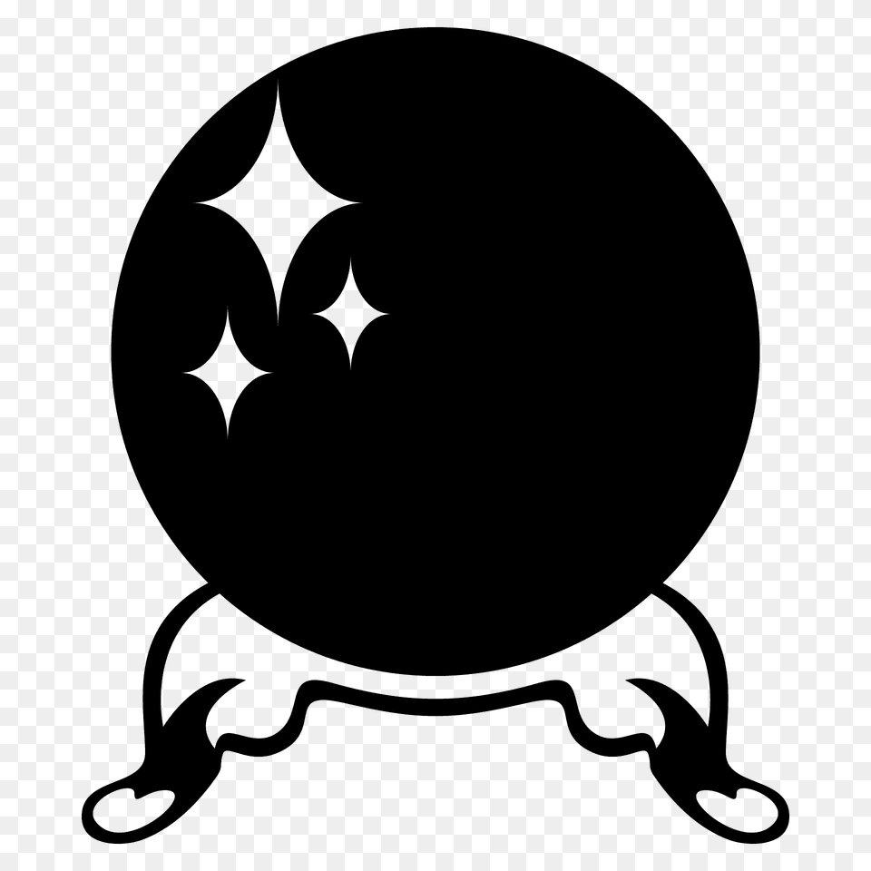 Crystal Ball Emoji Clipart, Symbol, Logo, Astronomy, Moon Free Png