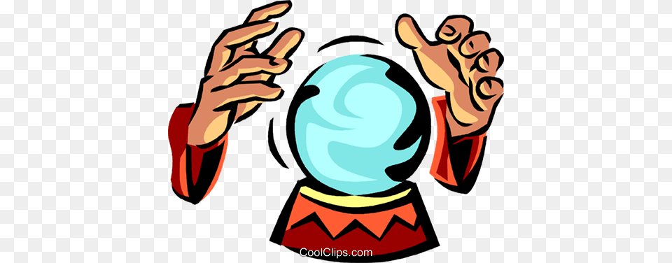 Crystal Ball Royalty Vector Clip Art Illustration, Body Part, Hand, Person, Baby Free Png