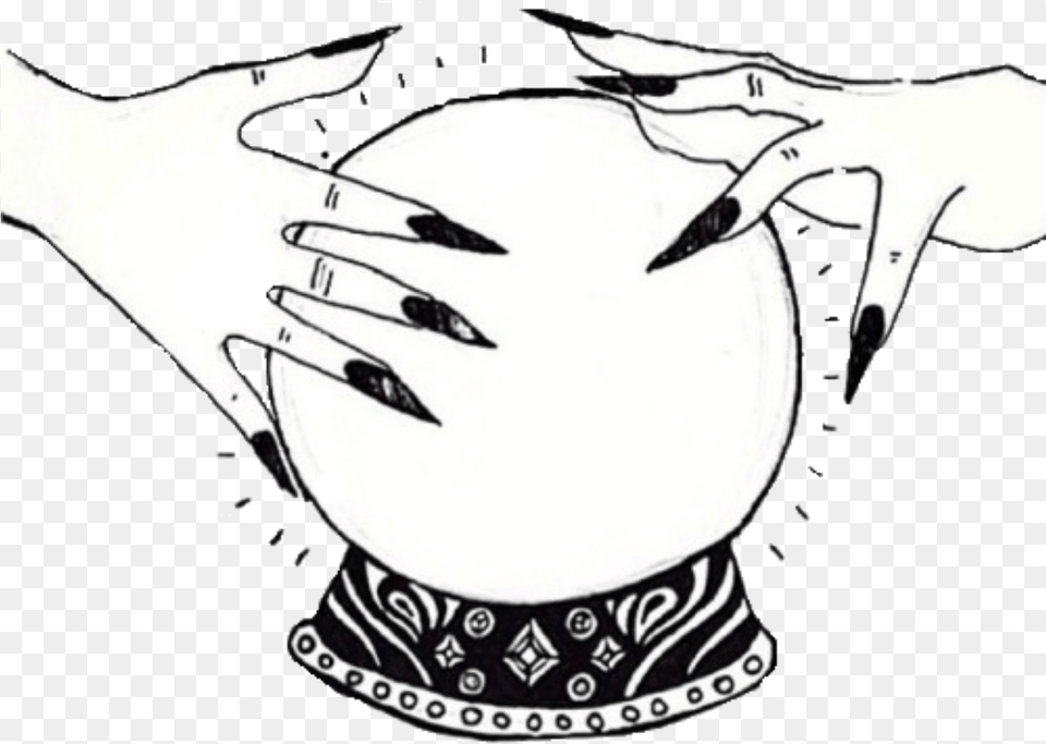 Crystal Ball Says Download, Stencil, Person Free Transparent Png