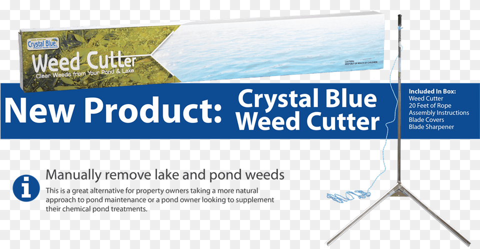 Crystal Blue Weed Cutter, Advertisement, Tripod, Poster, Electronics Free Png