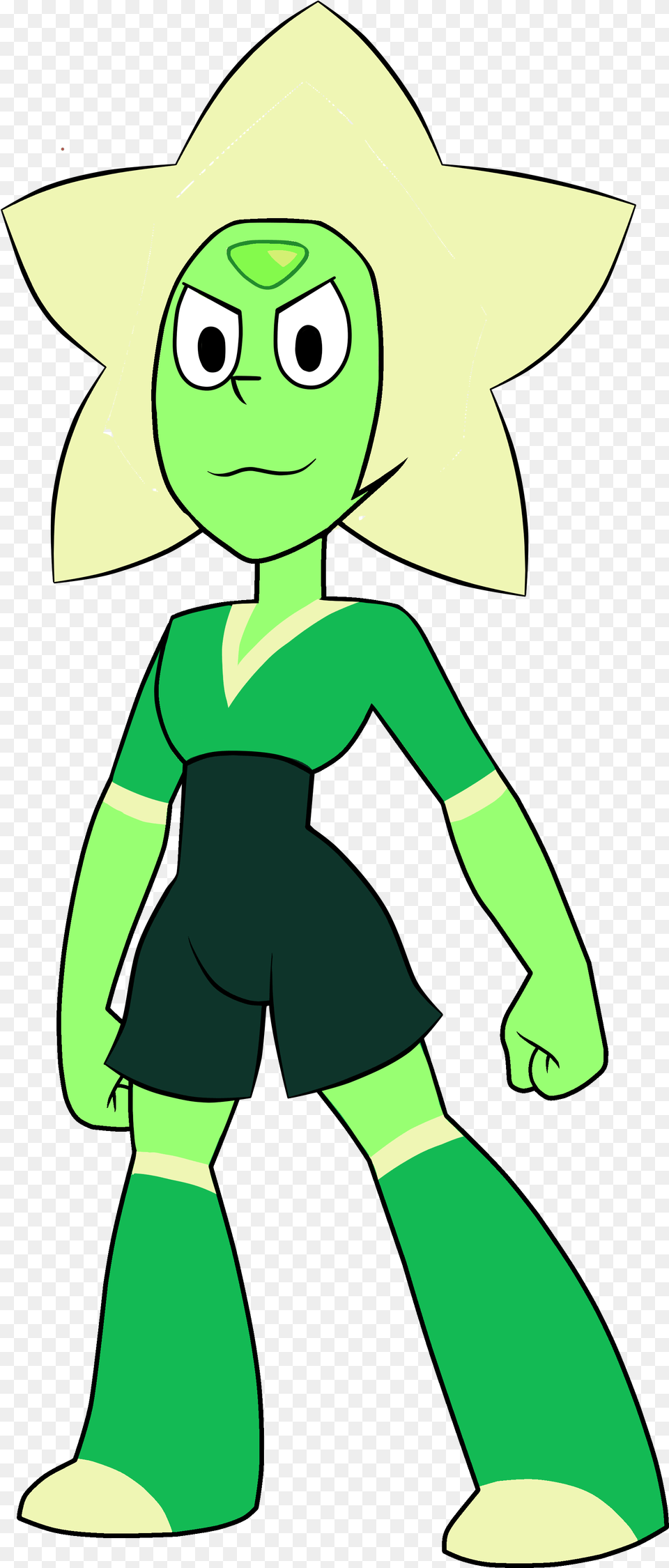 Crystal Clipart Green Crystal Dessin Steven Universe Peridot, Baby, Elf, Person, Face Free Png