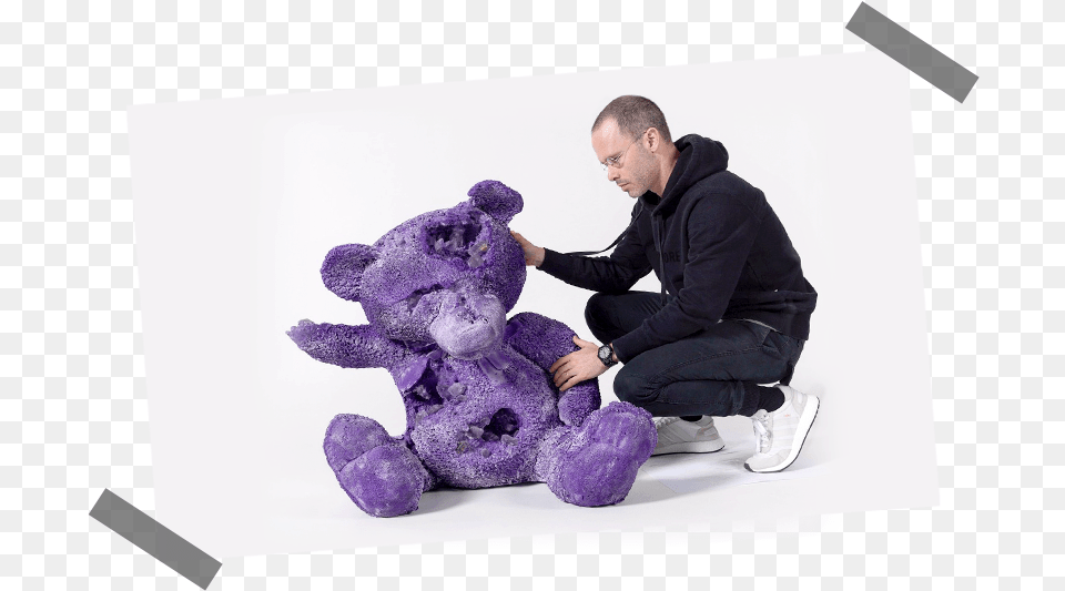 Crystal Cuddle In Seoul Teddy Bear, Adult, Male, Man, Person Free Png