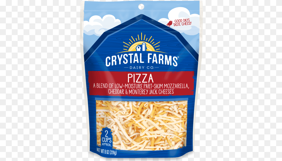 Crystal Farms Pizza Cheese, Food, Noodle, Produce Free Png Download