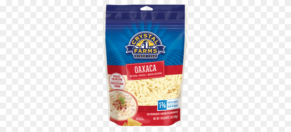 Crystal Farms Shredded Oaxaca Crystal Farms Shredded Cheddar Cheese 8 Oz, Food, Noodle, Ketchup, Pasta Free Png