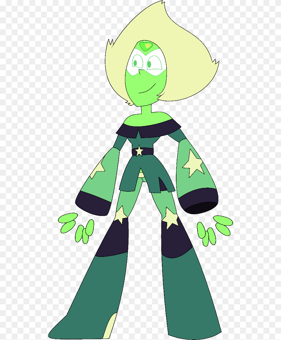 Crystal Gem Peridot With Leg Enhancers 0 Peridot Evolution, Cape, Clothing, Baby, Book Free Png Download