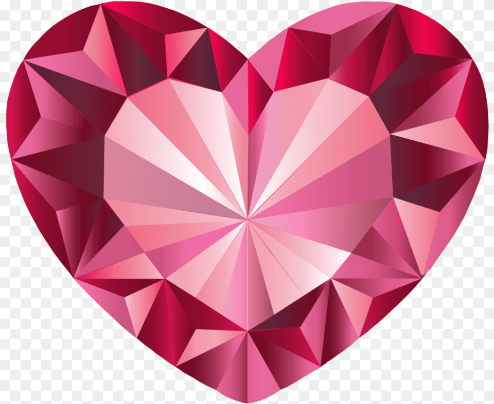Crystal Heart Pink Crystal Heart, Accessories, Diamond, Gemstone, Jewelry Free Transparent Png