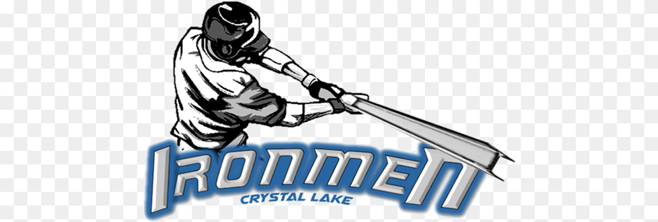 Crystal Lake Ironmen Baseball Click Pic For More Info Stickalz Llc Baseball Player Wall Art Decal Sticker, People, Person, Baseball Bat, Sport Free Transparent Png