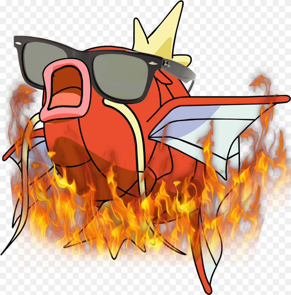 Crystal Mega Magikarp, Bonfire, Fire, Flame, Art Free Transparent Png