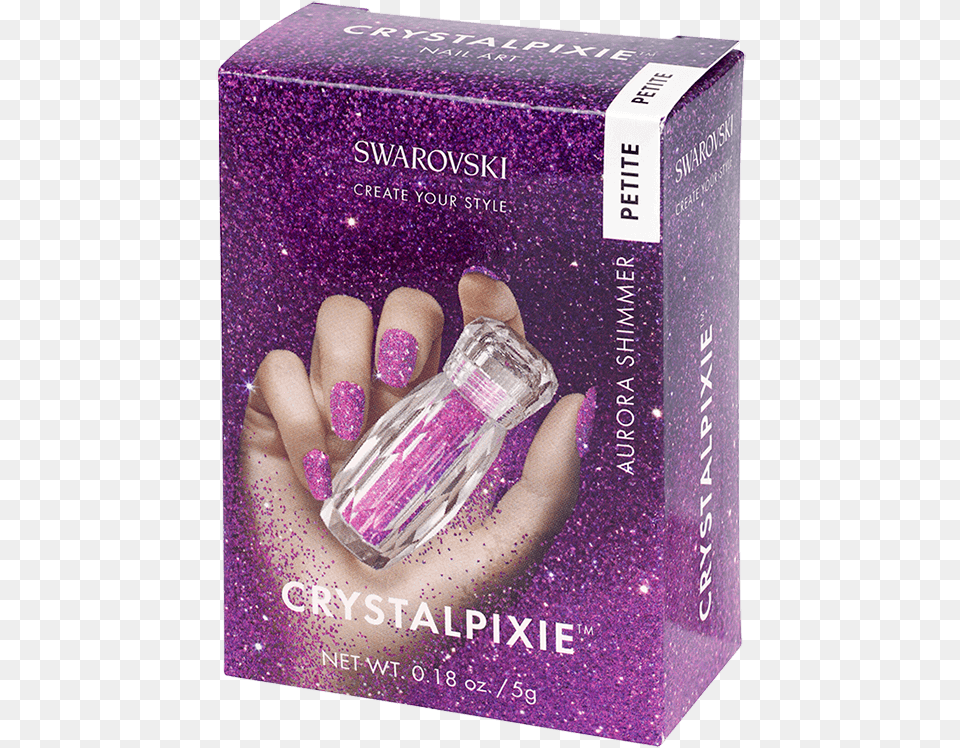 Crystal Pixie Petite Aurora Shimmer Swarovski Crystal Pixie Aurora Shimmer, Purple, Bottle, Cosmetics, Perfume Png Image