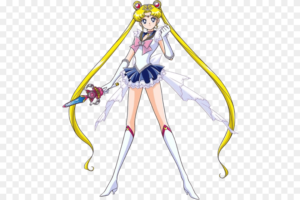 Crystal Princess Sword Sailor Moon Princess Sailor Moon, Book, Comics, Publication, Person Png Image