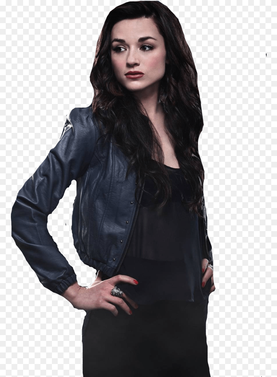 Crystal Reed Photo Shoot Teen Wolf Allison Season, Adult, Person, Woman, Jacket Free Png Download